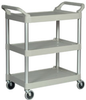 Rubbermaid® Utility Cart w/4in Casters-200 lb. Platinum - 3424PLA - Image Supply, Inc.