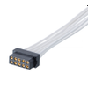 3+3 Pos. Female DIL 22 AWG Cable Assembly, 150mm, single-end, for Latches - M80-FC10668L0-0150L - Harwin Plc