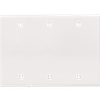 3-Gang Blank Wall Plates, Thermosetting Standard Size Glossy Finish - 3043U - Suzhou Ele Mfg Co., Ltd.