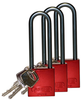Red Aluminum Padlocks - 123302 - Brady Corporation