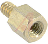 Standoff; 0.250 in.; #6-32; Aluminum; Hex; Yellow Irridite; 9/32 in.; 3/16 in. - 70211275 - Allied Electronics, Inc.