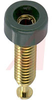 Pin Jack; Green; 5 A; 1500 V (RMS); Polycarbonate; Gold plated Brass; 115 degC - 70198025 - Allied Electronics, Inc.