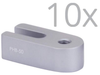 Post Holder Base Pack, Open Slot, 12.7 mm Thick, M6, Qty 10 - M-PHB-50-PK - Newport MKS