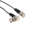 Amphenol CO-174BNCRBNC-001 BNC Male to BNC Right Angle Male (RG174) 50 Ohm Coaxial Cable Assembly 1ft - Image