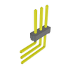 Headers, Male Pins - 612-TSW-101-16-G-T-RA-ND - DigiKey