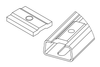 MSMC | Modular Stackable Cable Clamp / Cable Cleat- for Cable Diameters 10 - 55 mm - 32597 - icotek Corp