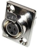Miniature XLR panel mt (f) 3 pins - CA-TY3F - Visual Sound, Inc.