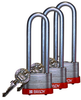 Red Key Retaining Steel Padlocks - 123252 - Brady Corporation