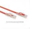 15FT Red CAT6 550MHz Ethernet Patch CBL UTP CM Locking Slimline - C6PC80-RD-15 - Black Box