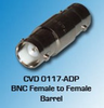 BNC Female to Female Barrel Connector - CVD 0117-ADP - Visual Sound, Inc.