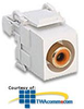 Leviton RCA 110-Type QuickPort PCM Audio Connector with.. - 40735-RO - TelephoneStuff.com