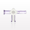 3-Way Stopcock, 2 Female Luer Locks, Tubing Port -- 99877
