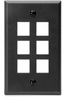 QuickPort Wallplates - 41080-6EP - Leviton Manufacturing