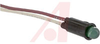 Indicator,Pnl-Mnt;LED;Green;10 mcd (Typ.);38356 in.;5 V (Typ.);12 mA; ;0.75 in. - 70130388 - Allied Electronics, Inc.