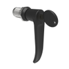 Quarter-Turn Cam Latch, Key Locking , L-Handle, Without Cam, Sealed, Zinc Alloy, Powder Coat, Black - E5-9A-725-UU1-13 - Southco