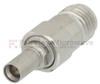 SMA Female (Jack) to Mini SMP Male (plug) Smooth Bore Adapter, Passivated Stainless Steel Body, 1.35 VSWR -- FMAD1001