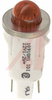 Indicator, Pnl-Mnt; LED;Red;0.50 In;12V;Lens, Dome;0.187 Terminals - 70130301 - Allied Electronics, Inc.