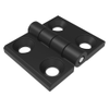 Surface Mount Hinge, 30 mm size, with Mounting CSK Holes, Zinc Alloy, Black Powder coated - EH-DHFM-30 - Southco