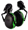 3M Peltor X X1P5E Black/Green Hard Hat Mounted Earmuffs - 078371-67100 - 078371-67100 - R. S. Hughes Company, Inc.