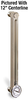 Aluminum Liquid Level Gage with Dial Thermometer, 16” Centerline, 3/4