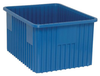Dividable Grid Container, Blue; Bin Colour Quantum Storage - 44AC4702 - Newark, An Avnet Company