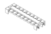 KZL Strain Relief Plates- Pluggable on TS35 rails and C section rails C30 - 32264 - icotek Corp