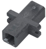 Fiber Optic Coupling, MT-RJ-MT-RJ, Rectangular Mounting with Cap, Multimode, Simplex, Bronze Sleeve, Plastic Flange - FOT121 - Visual Sound, Inc.
