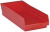 Economy 4 Shelf Bin, Red; Bin Colour Quantum Storage - 44AC6793 - Newark, An Avnet Company