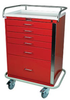 Classic Tall Six Drawer Emergency Cart Standard Package 6400 - 6400 - Harloff Company, Inc. (The)