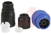 Cable Connector, In-Line; 8; Socket; 6.0 to 6.5 mm; Flex In-Line Body; 5 A; 125 - 70098895 - Allied Electronics, Inc.