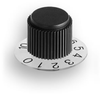 Clear Plastic Skirt Control Knob -- G-10-TSK - Image