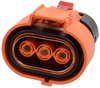 Power Connector, Plug, 3Pos, 11.1Mm; Product Range Amphenol Industrial - 98Y4108 - Newark, An Avnet Company