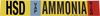 Brady B-689 Black / Blue / Red / White on Yellow Polyester Wrap-Around Pipe Marker - 3/4 in Character Height - Printed Msg = AMMONIA - 57967 - 754476-57967 - R. S. Hughes Company, Inc.