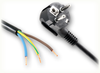 CEE 7/7 EURO SCHUKO RIGHT ANGLE to ROJ HOME // Power Cords // International Power Cords // Europe Power Cords -- 8007.096 - Image
