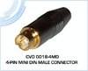 4-Pin Mini Din Male Connector -- CVD 0018-4MD