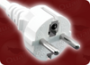 CEE 7/7 EURO SCHUKO WHITE to IEC-60320-C13 WHITE HOME // Power Cords // International Power Cords // Europe Power Cords - 8609.098 - Quail Electronics