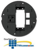 Hubbell SystemOne Extron AAP and Power Sub-Plate - S1SPEXT4 - TelephoneStuff.com