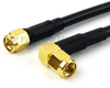 SMA Male (Plug) to RA SMA Male (Plug) Cable RG-58 Coax Up To 1 GHz, 1.35 VSWR in 36 Inch - FMC0204058-36 - Fairview Microwave Inc.