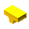 Fiber Raceway Vertical Tee, 4x8, Lid, Standard - FRCV4YLN - Belden Inc.