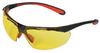 Jackson Safety Maxfire S V40 Polycarbonate Standard Safety Glasses Yellow Lens - Black Frame - Wrap Around Frame - 036000-38493 - 036000-38493 - R. S. Hughes Company, Inc.