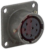 connector,metal circular,box mounting receptacle,size 12,8#20 solder socket cont - 70143419 - Allied Electronics, Inc.