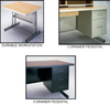 THREE DRAWER PEDESTAL - BOX / BOX / BOX -- HBKPD3G - Image
