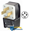 Leviton 60Amp Flush Mount Receptacle Matching Angle Plug - 8362-P - TelephoneStuff.com