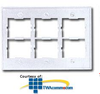 Siemon Triple Gang Stainless Steel CT Faceplate for Six.. - CT12-FP-SS - TelephoneStuff.com