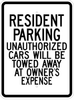 Resident Parking/Tow Away Sign - G-88R9 - Traffic Safety Warehouse