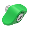 Captive Screw, M3 X 0.5 Thread, Flare-in, TORX®/Slot Combination, Wing Knob, Green -- 4C-TS-M3-1F1-W014 - Image
