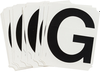 Helvetica Quik-Align Ten Packs - Black Upper Case - 8215-G - Brady Corporation