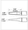 Metcal Smartheat Tweezer Cartridge PTTC-603 - Blade Tip - 0.65 in Tip Length - 0.08 in Tip Width - 0.04 in Thick - METCAL PTTC-603 - R. S. Hughes Company, Inc.