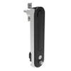 Multipoint Compression Latch, Steel Mounting Hardware, Key Locking, CH751 with Padlock Hasp, Counter-clockwise Swing, Zinc Alloy, Black -- CR-19-21-25 - Image