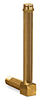 Vented Long Elbow Brass Liquid Level Gage, 5 21/32” Sight Opening, 5/8” Diameter Glass, 1/2” Male NPT Mounting Thread - B1150-6 - Oil-Rite Corp.
